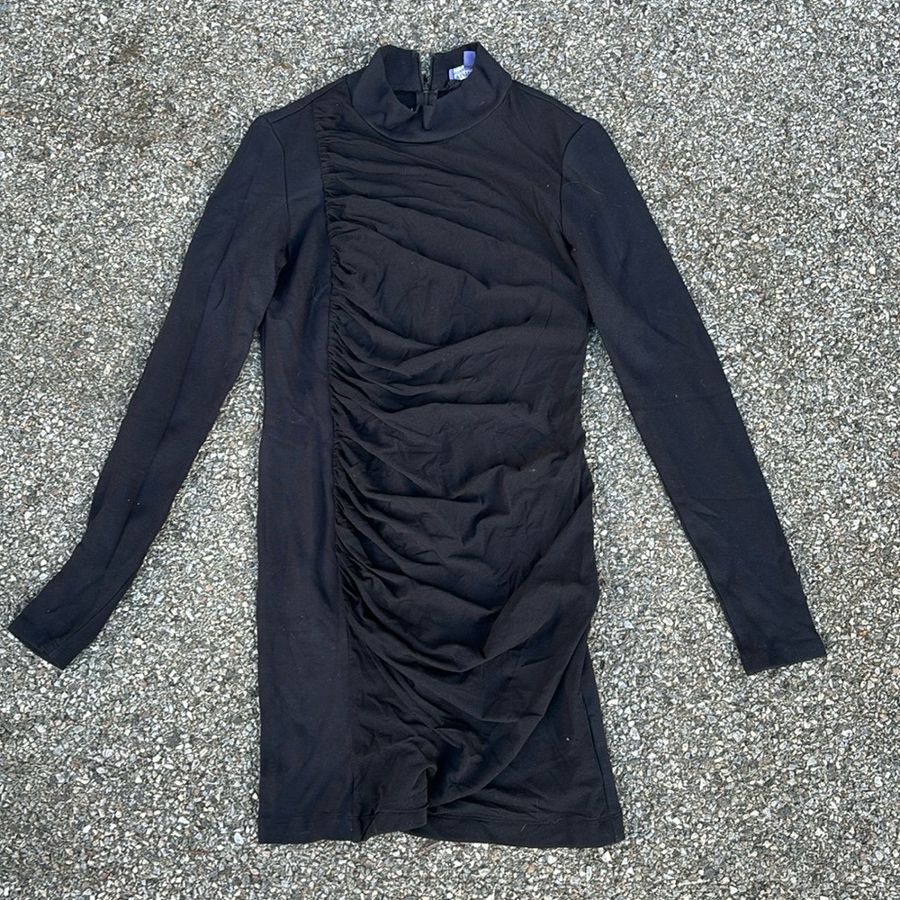 Long sleeved little black dress